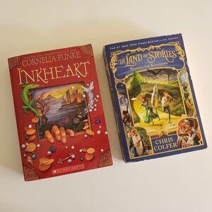 (set of 2) Softbound Kids Book Inkheart and The land of Stories